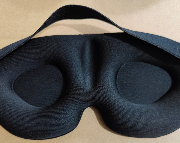 3D Contoured Cup Sleeping Eye Mask, with Adjustable Strap, for Travel, Yoga, Nap