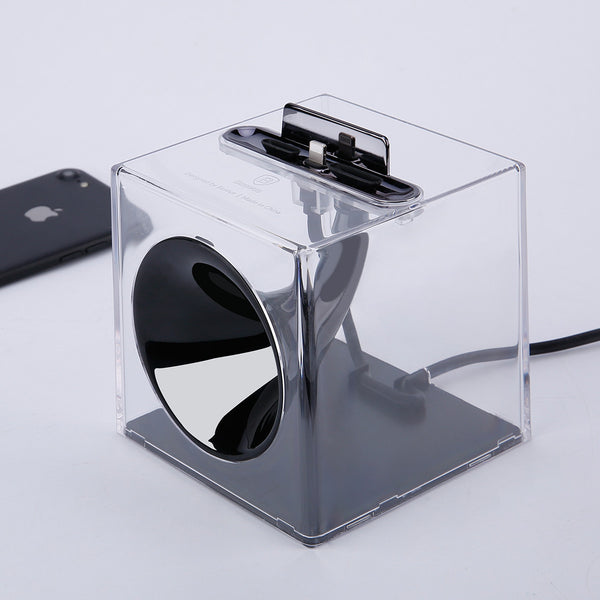 Coolest Passive Sound Amplifier & Charging/Stand Dock For iPhone