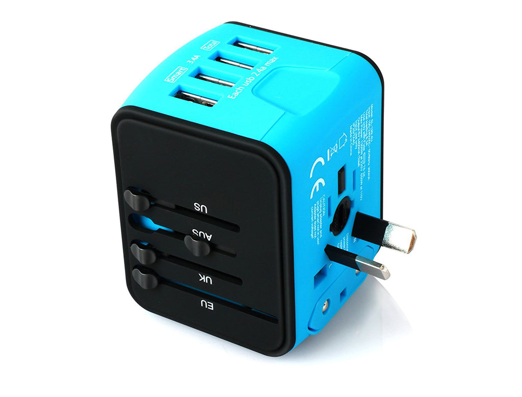 The 4-Port USB All-In-One Adapter You Need - Go To 200 Countries With - Travel Smart All In One Adapter With Usb