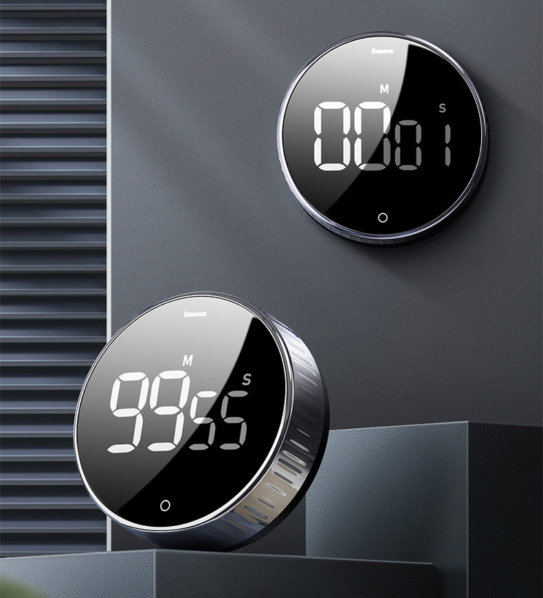 Rotation Countdown Timer with LED Round Screen Digital Display, Rotate ...