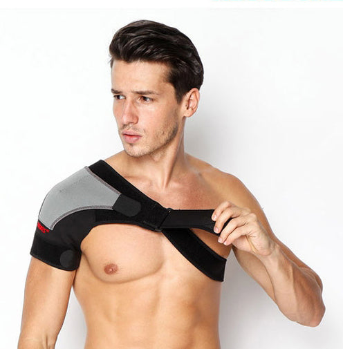 Adjustable & Breathable Sports Single Shoulder Support Bandage, For Men & Women