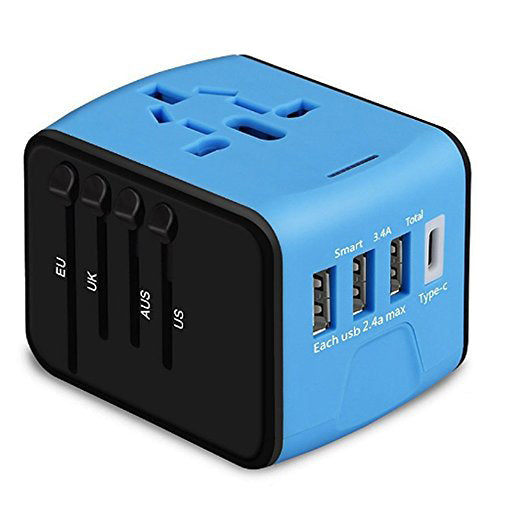 Go Travel Worldwide with This All-in-One USB & Type-C Plug Adapter