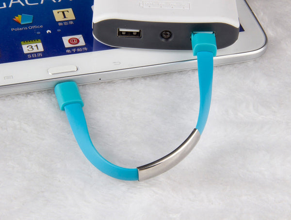 Wearable Charge-and-sync Cable Bracelet