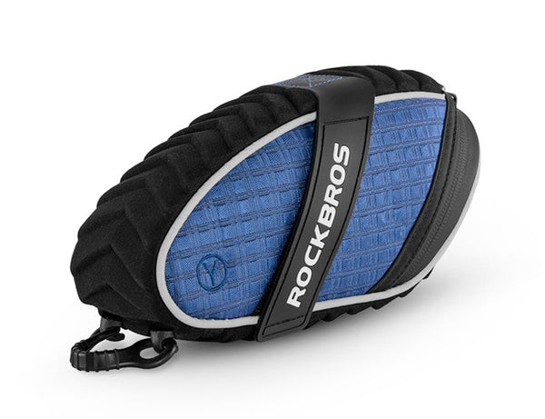 Water Resistant and Mudproof Bicycle Saddle Bag, with Reflective Strip and Fixing Strap, Compatible for Most Bikes