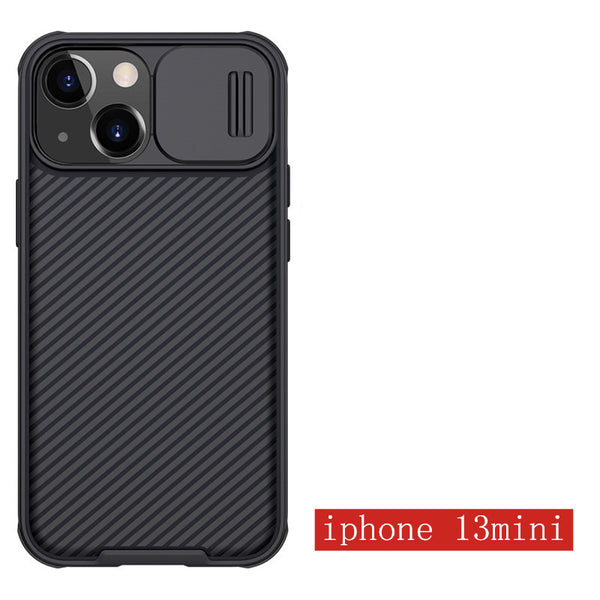 Soft TPU Silicone Privacy Phone Case, with Sliding Camera Lens Protection, for iPhone 13 Series