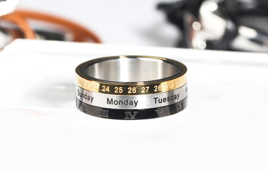 The Titanium Steel Multi-layer Rotating Ring - Stylish and A Little Fun