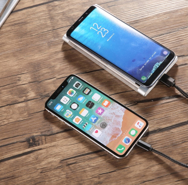 Wireless Charging Pad with Phone Holder & Lights - Bring One to Your Bedside