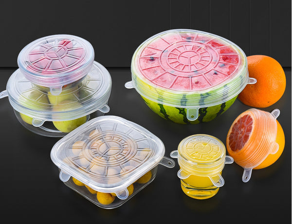 Seal Tight, Fit Well and Stretch Easily - Reusable Food Grade Silicone Lids