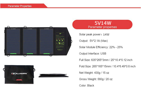 Third Generation Portable Folding Solar Charger