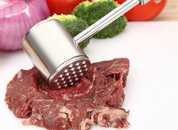 Stainless Steel Meat Tenderizer For Tenderizing Steak, Chicken & Lamb