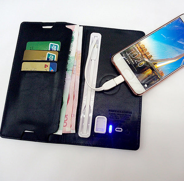3-In-1 Incredibly Convenient Wallet Power Bank For Android & iPhone