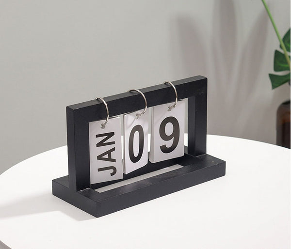Keep Time & Luck on Your Side with Perpetual Wood Calendar