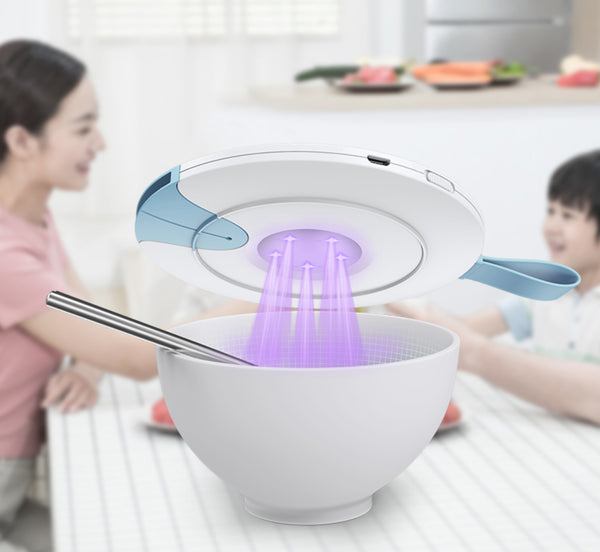 Portable Smart UV Sterilizer with Gravity Sensor, Auto-off, 19 Seconds Quick Sterilization, 5 LEDs and Smart Child Lock, Suitable for Disinfecting Tableware, Toothbrushes and More