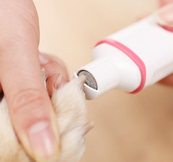 2-in-1 Electric Pet Nail Polisher & Trimmer, with Silent Design, Fast Charging, Safe and Efficient, Suitable for Large and Small Dogs/Cats