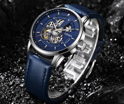 Mechanical & Automatic Skeleton Watch with Visible Gears