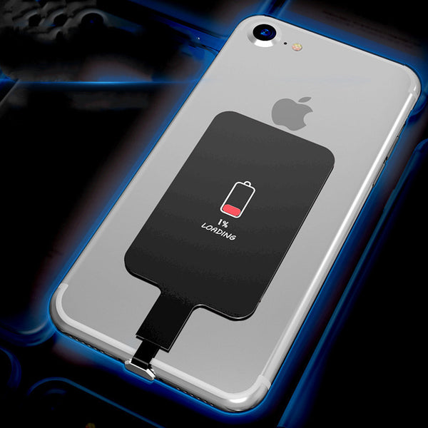 Portable Ultra-Slim Wireless Charging Receiver, for iPhone & Android Phones