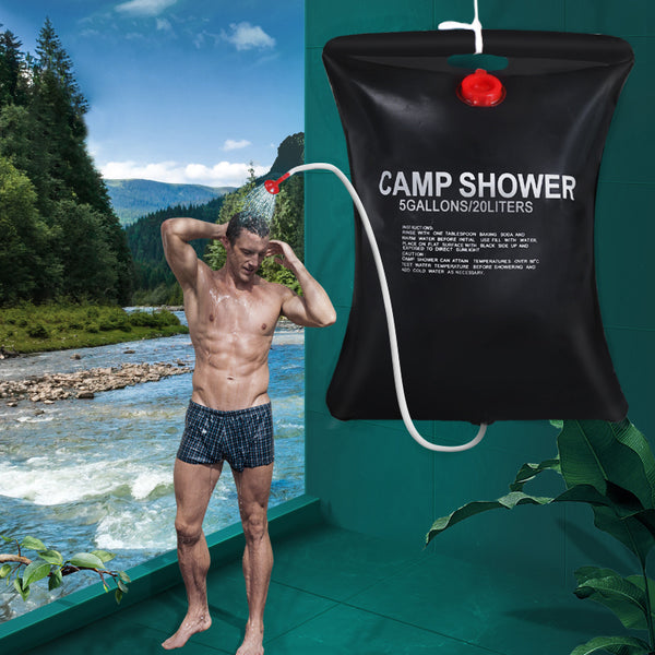 Portable 20L Outdoor Solar Energy Shower Bag, for Camping, Hiking, Outdoor Bathing