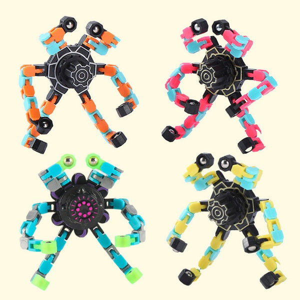 Transformable Fingertip Spinner, Stress Relief Toy for Kids Adults