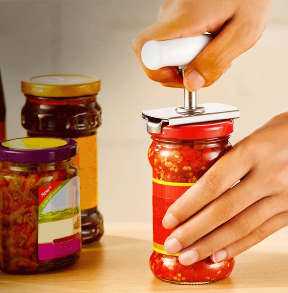 Stainless Steel Jar Opener, Easy to Twist, Fits Most Jars, for Women, Seniors and Everyday Use