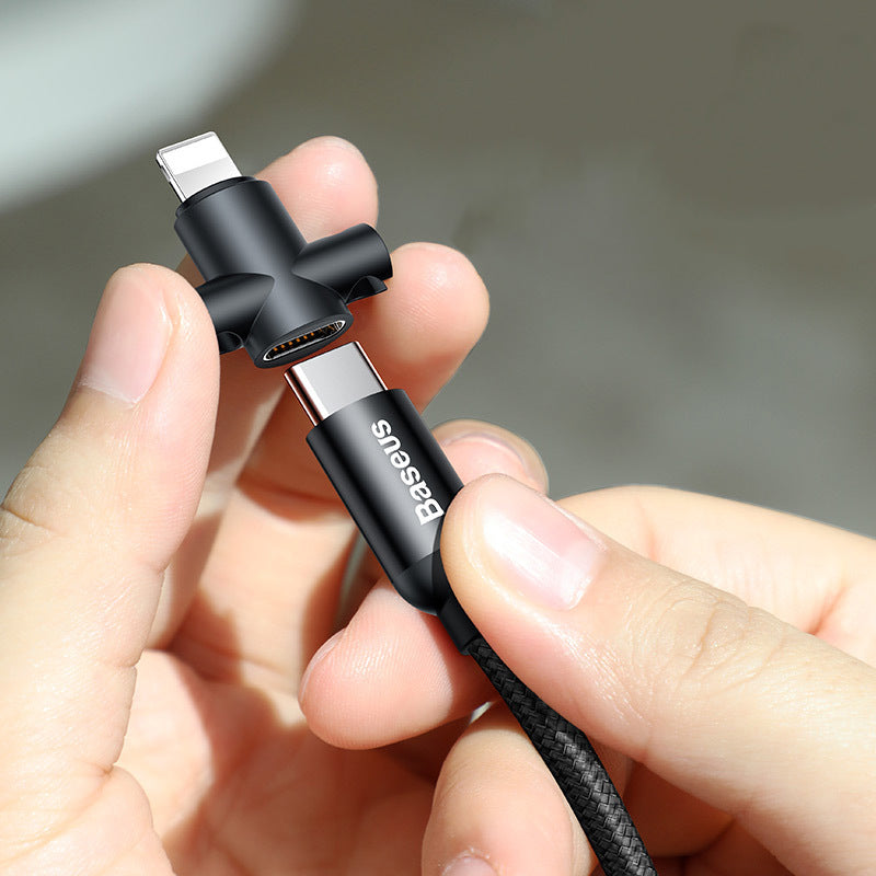 Captive Cable Take Convenient Power on the Go with 2-in-1 Detachable USB Cable ...