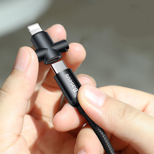 Take Convenient Power on the Go with 2-in-1 Detachable USB Cable