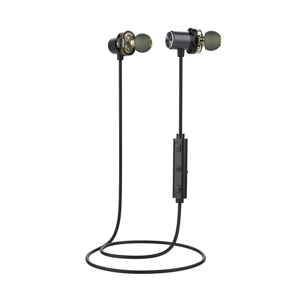 Feather Weight Magnetic Wireless Bluetooth Dual-driver Earphones - Seamless Sound without Compromises