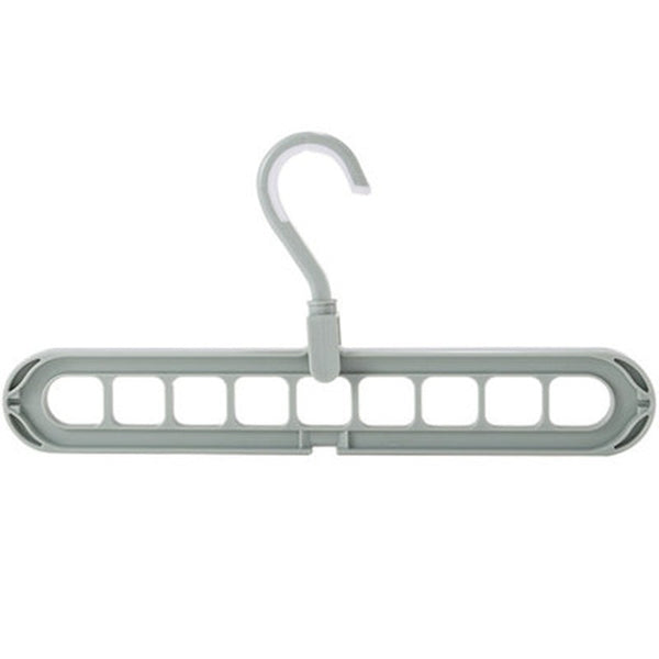 Space-Saving Cascading Hanger, with 9 Holes, for Closet Storage and Organizer