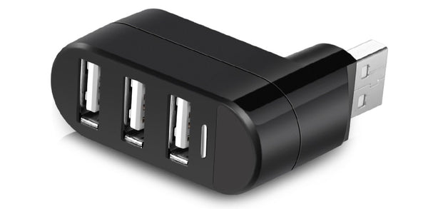 The Most Convenient 180 Degree Rotatable 3-Port Ultra-Mini USB Hub
