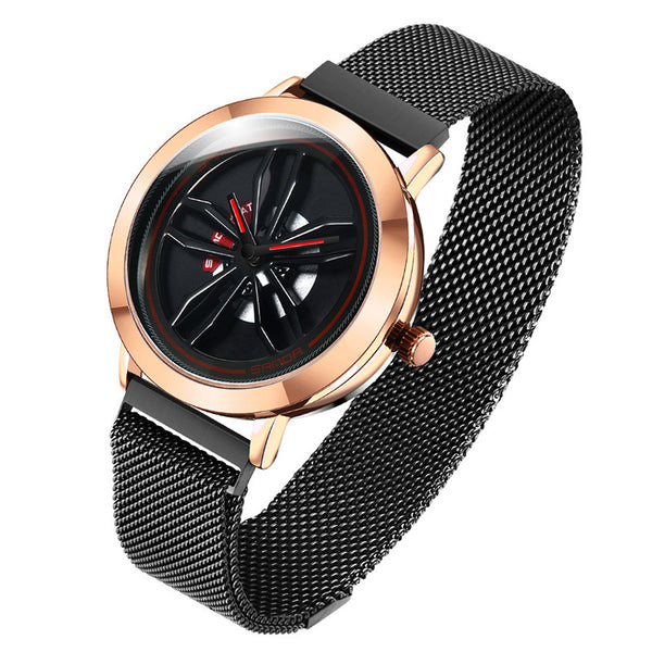 360° Wheel Rotating Waterproof Watch, Show Your Personality And Fashion