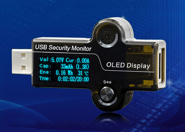 Portable Professional USB Power Analyzer with OLED Display - Test Ever ...
