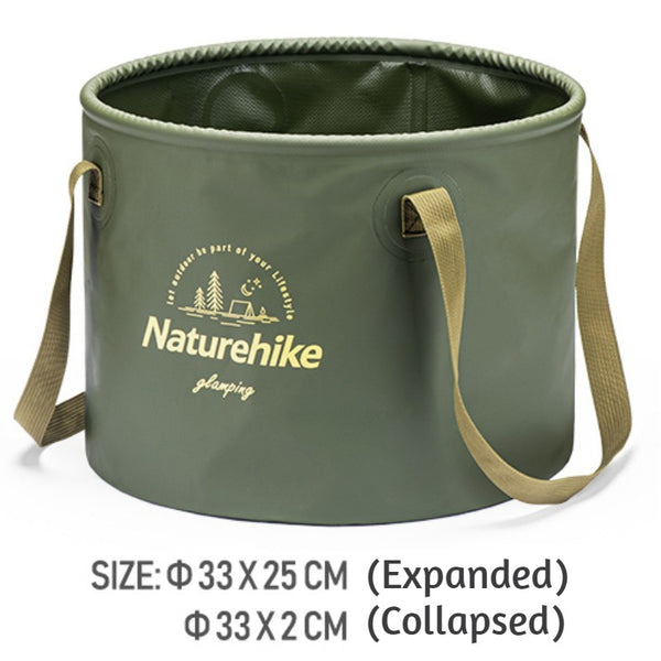 Portable Collapsible Bucket, for Camping, Hiking, Fishing & Travelling