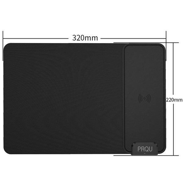 Mouse Pad with 15W Phone Wireless Charging Module and 2 Charging Output Ports