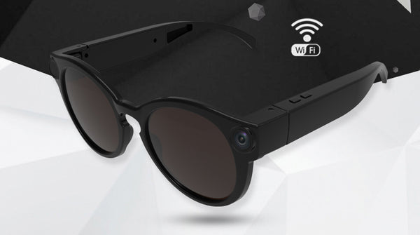 HD 1080P Smart WiFi Sports Glasses With 155° Large Wide Angle Motion Camera, For Hiking, Party, Sports, Driving & More