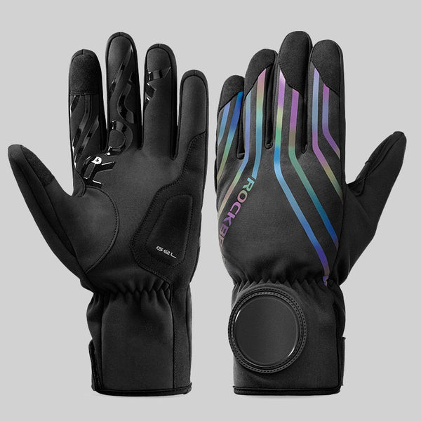 Cold Weather Wind-resistant Gloves, with Touchscreen Tips and Watch Window, for Cycling, Climbing, Hiking in Winter