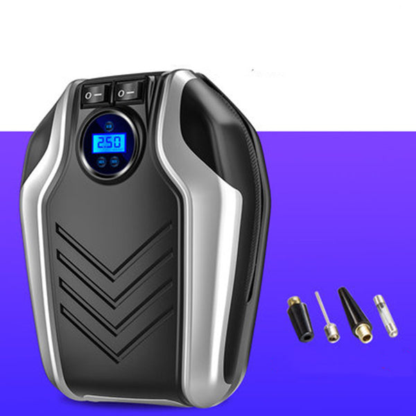 12V Portable Digital Tire Inflator Air Compressor for Car Tires, with LED Light & Pressure Gauge