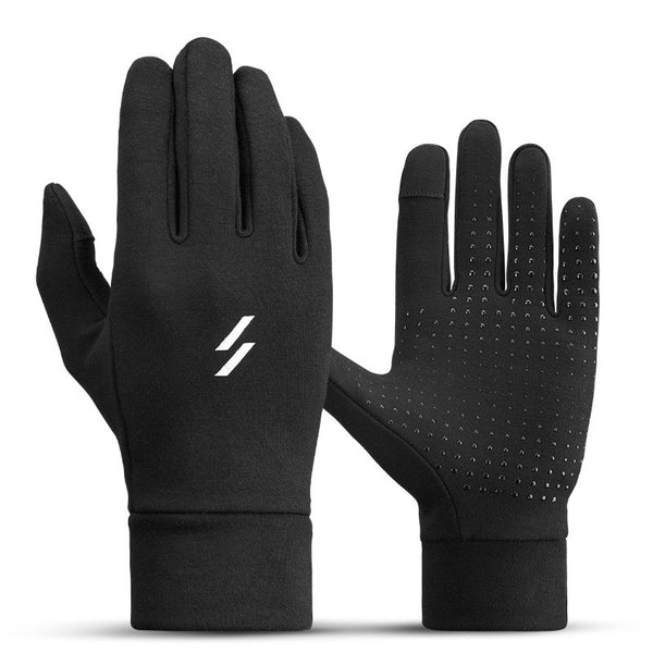 Winter Cycling Gloves with Grippy Palm, Touch-screen Compatible & WindBlock Fabric