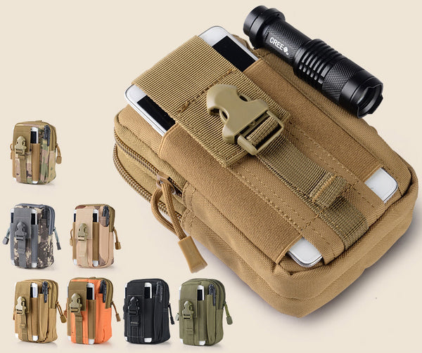 Light-weight & Large Capacity Belt Waist Bag With Cell Phone And Pen Holder