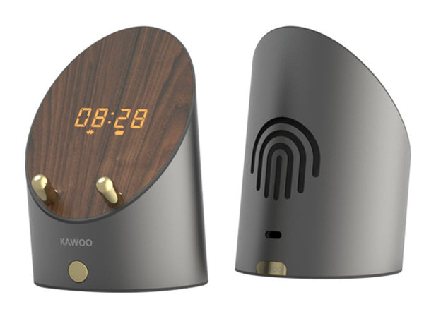 Wireless Induction Bluetooth Desktop Mini Speaker, with Clock, Alarm, Phone Holder, No Bluetooth Connection Required
