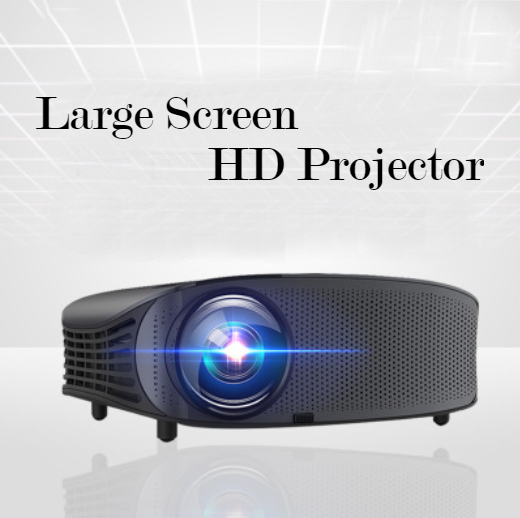 HD Video Projector, Compatible with HDMI, VGA, AV, USB For Movie, Video Game & Party