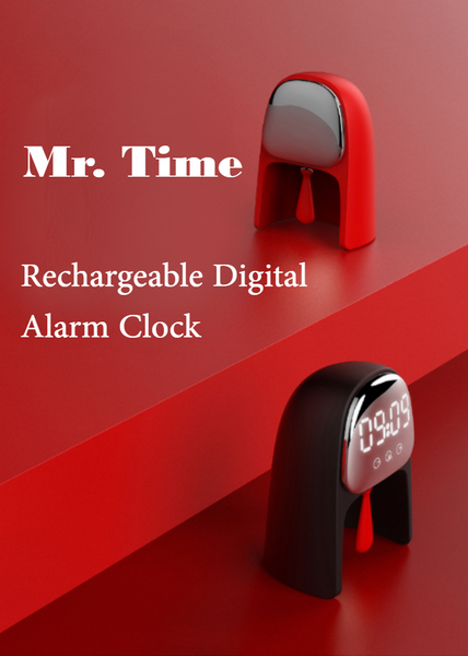 Voice Control Digital Alarm Clock With Night Light, Dual Alarm Mode & Snooze Function