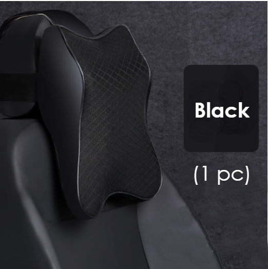 Car Neck/Lumbar Pillow With Ergonomic Design, Thick 3D Design,  Fit Body Curve & Major Car Seat,For Neck Pain Relief & Head Rest