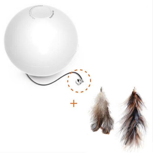 Smart Automatic Interactive Cat Ball With 360° Self Rotating, Build-in Red Laser & Metal Bell