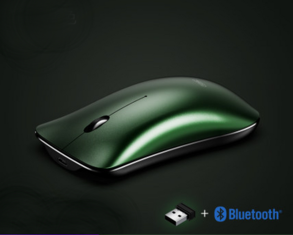 Rechargeable Mute Wireless Bluetooth Three-mode Mouse, with 10m Connection, Metal Frame, Magnetic Design
