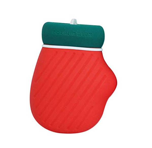Portable Hot/Cold Water Bottle Microwave Safe with Spill-proof Cap and Anti-leak Material, for Warming & Pain Relief, Best Gift for Christmas, Festive, Holiday & New Year