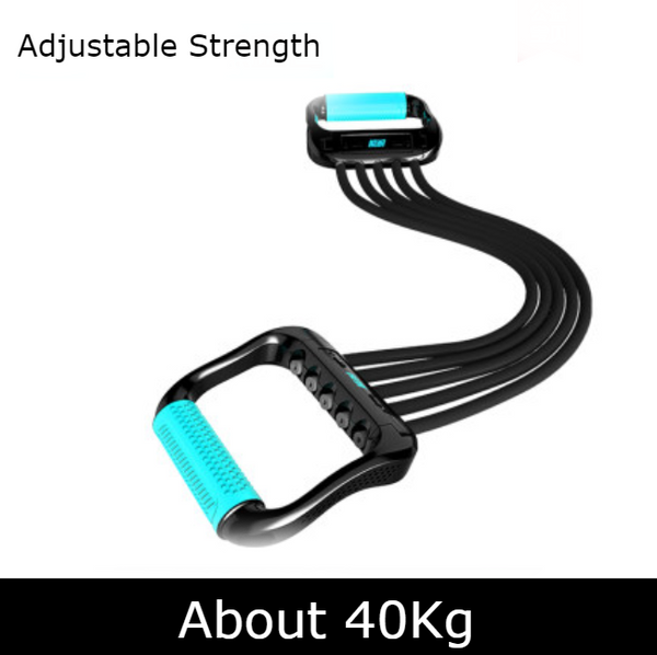 Multifunctional Household U-shaped Arm Exerciser for Chest Muscle Training, with Double Springs, Wear-resistant Holster Wrap, Adjustable Length, Detachable & Portable Design