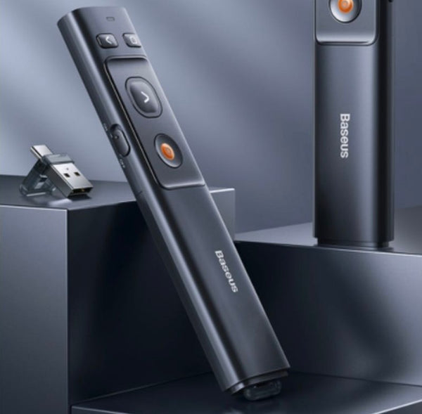 Rechargeable Wireless Presentation Remote Clicker, with USB / Type-C D ...