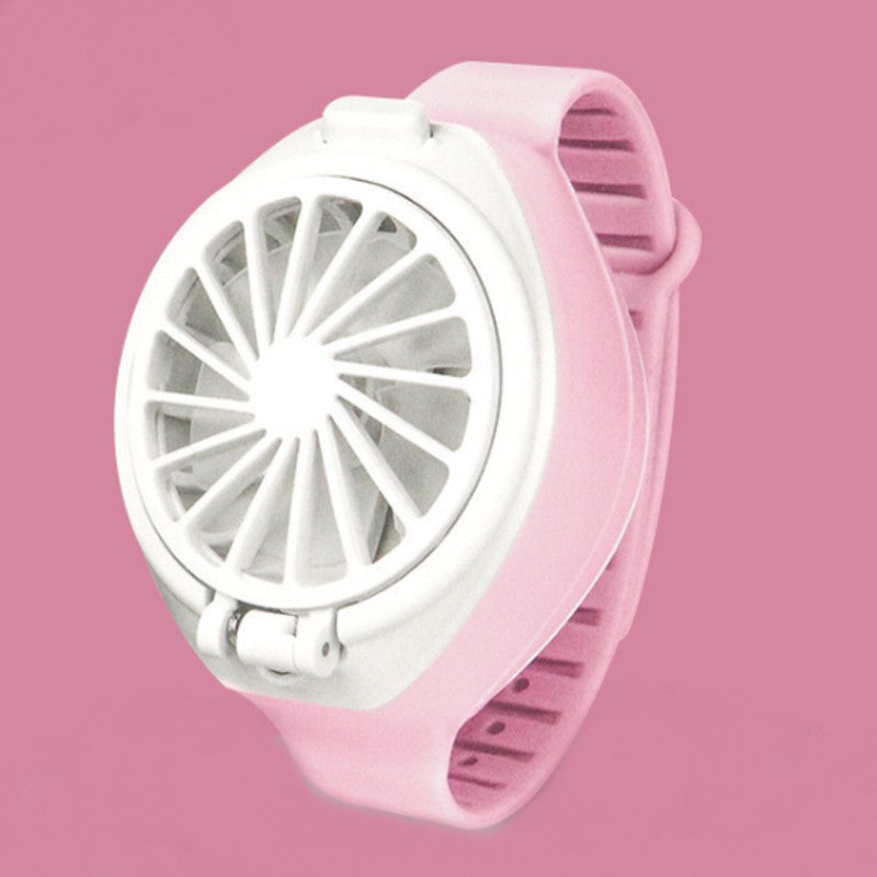 Portable and Rechargeable Mini Watch Fan, with USB Charging, Three Spe ...