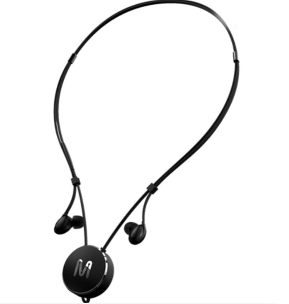 Neckband Headphones with Adjustable Design, Easy-to-Store Cable, Double Coil Design and High Sound Quality