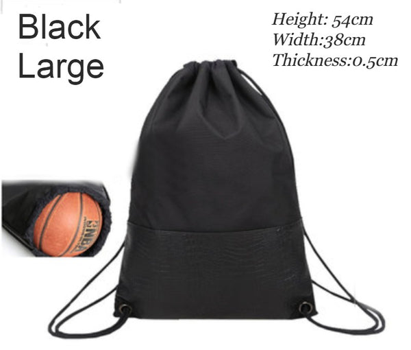 Lightweight & Waterproof Drawstring Backpack with Ball/Shoe Compartment and Dry Wet Separated Design, for Sports, Pool, Beach, Fitness, Soccer, Basketball and More