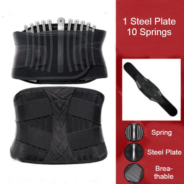 Workout Waist Trimmer, with Steel Bone, Support Springs and Breathable Design, for Training, Exercising, Body Shaping and More